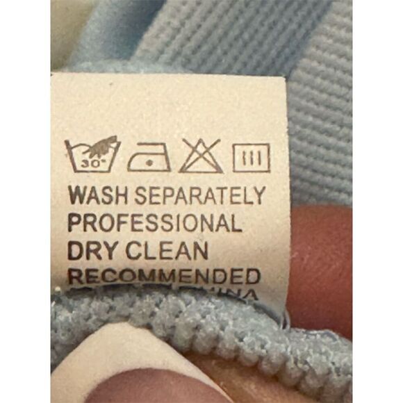 Women's Blue Relaxed Fit Half Zip Pullover Sweatshirt Size L Casual with pockets - Picture 12 of 12